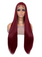 Women's Retro Holiday Nightclub Street High Temperature Wire Centre Parting Long Straight Hair Wigs main image 5