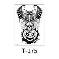 Halloween Crâne Papier Tatouages & Art Corporel 1 Pièce sku image 19