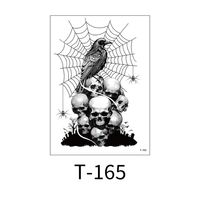 Halloween Crâne Papier Tatouages & Art Corporel 1 Pièce sku image 9