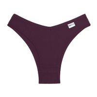 Solid Color Comfort Breathable Anti-seam Low Waist Thong Panties main image 4