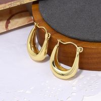 1 Pair Vintage Style Heart Shape Plating Hollow Out Copper Silver Plated Hoop Earrings sku image 2