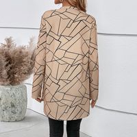 Frau Bluse Lange Ärmel Blusen Drucken Lässig Geometrisch main image 2