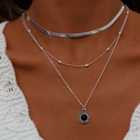 Elegant Geometric Alloy Wholesale Layered Necklaces main image 1