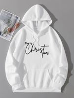 Women's Hoodie Long Sleeve Hoodies & Sweatshirts Printing Pocket Casual Simple Style Letter main image 1