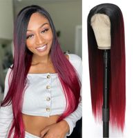 Women's Sweet Holiday High Temperature Wire Centre Parting Long Straight Hair Wigs sku image 7