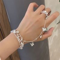 Simple Style Classic Style Butterfly Alloy Chain Women's Bangle sku image 1