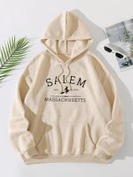 Women's Hoodie Long Sleeve Hoodies & Sweatshirts Printing Pocket Casual Letter main image 3