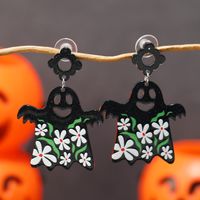 1 Pair Exaggerated Funny Ghost Arylic Drop Earrings sku image 2
