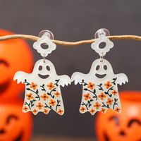 1 Pair Exaggerated Funny Ghost Arylic Drop Earrings sku image 3