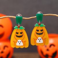1 Pair Exaggerated Funny Ghost Arylic Drop Earrings sku image 6
