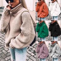 Women's Sweater Long Sleeve Sweaters & Cardigans Casual Solid Color main image 10