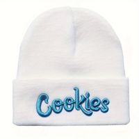 Unisex Casual Preppy Style Letter Embroidery Eaveless Beanie Hat sku image 3