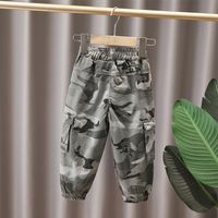 Casual Simple Style Camouflage Cotton Blend Boys Pants main image 3