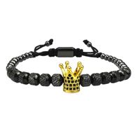 Ig-stil Einfacher Stil Runden Krone Kupfer Perlen Inlay Zirkon Armbänder sku image 10