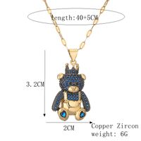 Einfacher Stil Tragen Kupfer Überzug Inlay Zirkon Vergoldet Halskette Mit Anhänger main image 6
