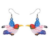 Großhandel Schmuck Süß Einfacher Stil Flamingo Aryl Tropfenohrringe main image 5