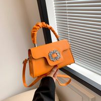Women's All Seasons Pu Leather Solid Color Streetwear Square Magnetic Buckle Handbag main image 6