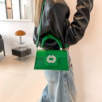 Women's All Seasons Pu Leather Solid Color Streetwear Square Magnetic Buckle Handbag main image 4