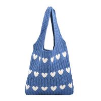 Women's All Seasons Knit Heart Shape Streetwear Square Open Shoulder Bag sku image 3