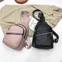Women's All Seasons Pu Leather Solid Color Vintage Style Streetwear Square Zipper Fanny Pack main image 2
