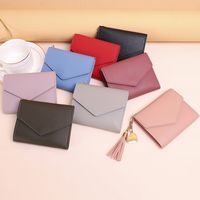 Women's Solid Color Pu Leather Zipper Buckle Wallets main image 5