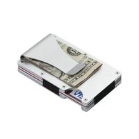 Unisex Solid Color Aluminium Alloy Open Wallets main image 6