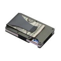 Unisex Solid Color Aluminium Alloy Open Wallets main image 2
