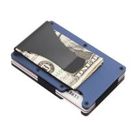 Unisex Solid Color Aluminium Alloy Open Wallets sku image 9