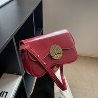 Women's All Seasons Pu Leather Solid Color Streetwear Square Lock Clasp Shoulder Bag main image 1