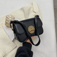 Women's All Seasons Pu Leather Solid Color Streetwear Square Lock Clasp Shoulder Bag main image 3