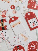 Korean Christmas Hanging Card Christmas Tree Decoration Hanging Card Gift Box Pendant Accessories Christmas Decorations main image 1
