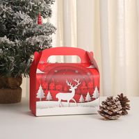 Christmas Cute Christmas Tree Santa Claus Elk Paper Festival Gift Wrapping Supplies sku image 4