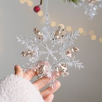 Christmas Cartoon Style Snowflake Arylic Party Hanging Ornaments Decorative Props main image 3
