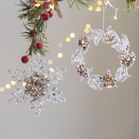 Christmas Cartoon Style Snowflake Arylic Party Hanging Ornaments Decorative Props main image 6