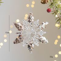 Christmas Cartoon Style Snowflake Arylic Party Hanging Ornaments Decorative Props sku image 3