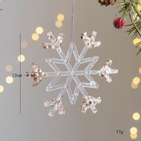 Christmas Cartoon Style Snowflake Arylic Party Hanging Ornaments Decorative Props sku image 2