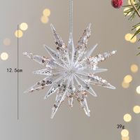 Christmas Cartoon Style Snowflake Arylic Party Hanging Ornaments Decorative Props sku image 5