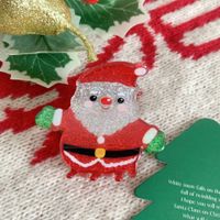 Women's Streetwear Christmas Tree Santa Claus Arylic Hair Claws sku image 4