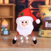 Christmas Candy Box Plastic Transparent Gift Box For The Elderly Snowman Elk Christmas Supplies Decoration Small Gifts For Children sku image 2