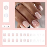 Sweet Simple Style Solid Color Solid Color Plastic Nail Patches 1 Set main image 4