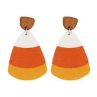 Wholesale Jewelry Casual Simple Style Color Block Pu Leather Drop Earrings main image 5