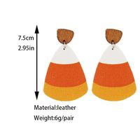 Wholesale Jewelry Casual Simple Style Color Block Pu Leather Drop Earrings main image 2
