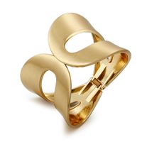 Classic Style Solid Color Alloy Plating Women's Bangle sku image 3