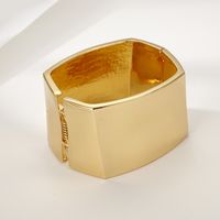 Retro Roman Style Solid Color Alloy Plating Women's Bangle main image 4