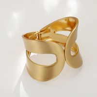 Classic Style Solid Color Alloy Plating Women's Bangle main image 1