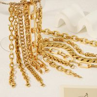 Hip-Hop Punk Classic Style Solid Color Stainless Steel 18K Gold Plated Bracelets In Bulk main image 3
