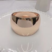 Simple Style Solid Color Alloy Plating Gold Plated Women's Bangle main image 4