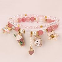 Elegant Lady Heart Shape Cat Artificial Crystal Women's Bracelets sku image 20