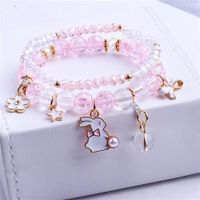 Elegant Lady Heart Shape Cat Artificial Crystal Women's Bracelets sku image 4