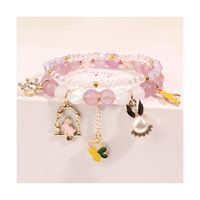 Elegant Lady Heart Shape Cat Artificial Crystal Women's Bracelets sku image 57